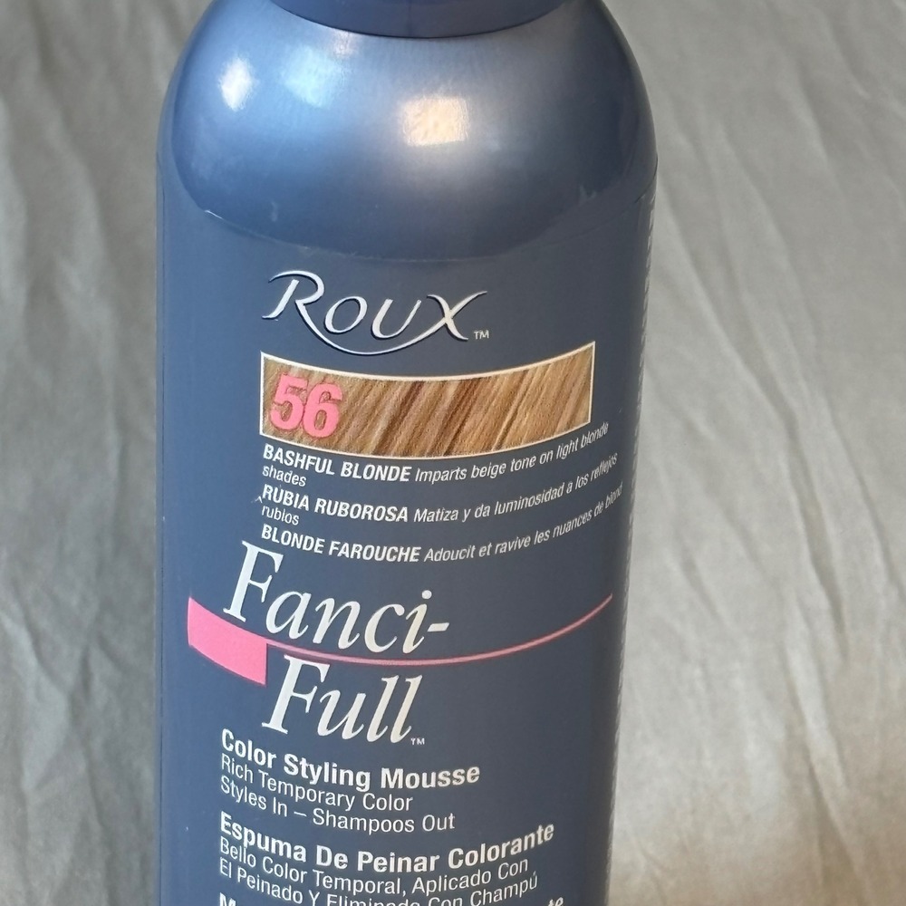 Roux Fanci-Full Color Styling Mousse 56 Bashful Blonde 6 oz Temporary Hair Color - Picture 2 of 4